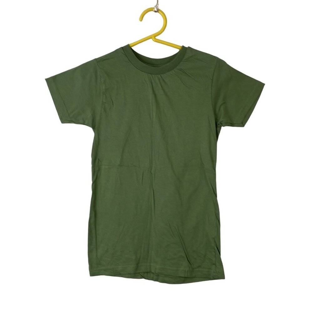 District Threads Womens Green Short Sleeve Crew Neck Pullover T-Shirt Size M